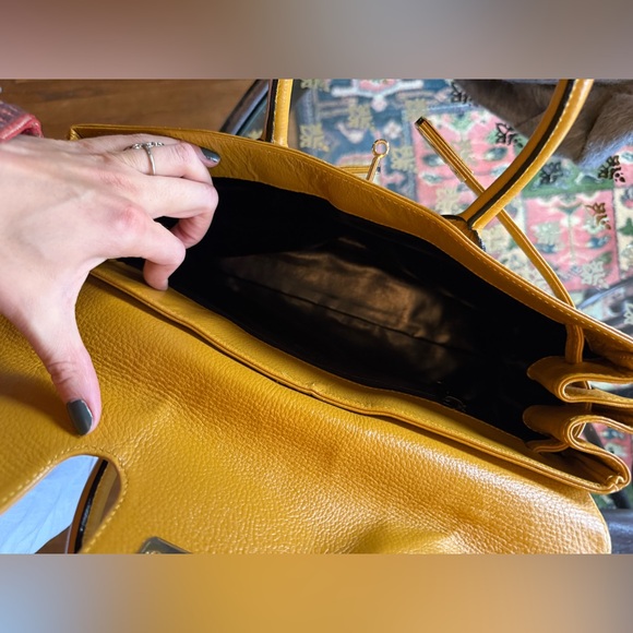 Birkin inspired Mustard yellow bag - Picture 8 of 15